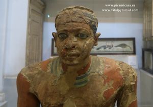 Rostro estatua escriba Museo del El Cairo