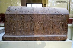 Sac&oacute;fago jerogl&iacute;ficos antiguo egipto Museo del El Cairo