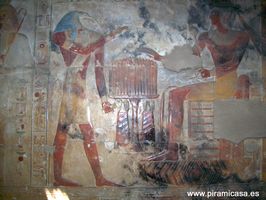 Dios Thot ense&ntilde;a al Fara&oacute;n