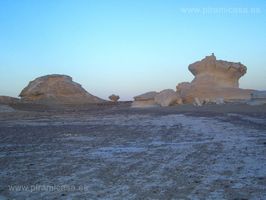 Esculturas naturales del Desierto Blanco