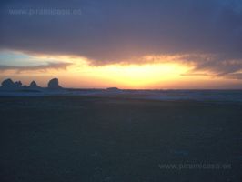 Noche desierto blanco