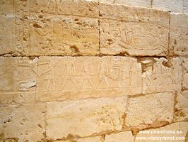 Jerogl&iacute;ficos en Sakkara