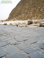 Suelo de basalto Guiza  pir&aacute;mides de  Egipto