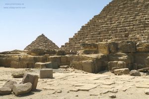 Bloques de granito Guiza  pir&aacute;mides de  Egipto