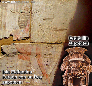 Zapotecas en la  Isla Elefantina