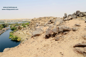 Nilo, rocas  en Isla Sohel