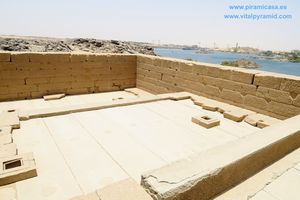 Techo y muro de Kalabsha