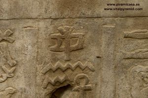  jerogl&iacute;ficos runa man en Kom Ombo