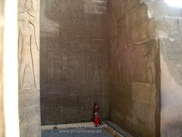 Muro con  jerogl&iacute;ficos en Kom Ombo