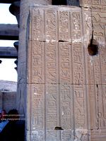 muro hierogliphic en Kom Ombo