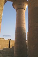 Columnas y jerogl&iacute;ficos en Kom Ombo