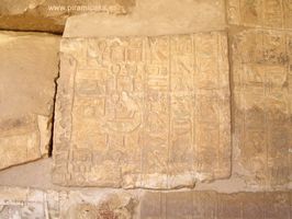 Grabado en Medinet Habu