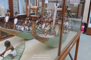 Barcos egipcios miniaturas  Museo de El Cairo fotos im&aacute;genes