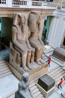 Estatuas faraones Museo de El Cairo fotos im&aacute;genes