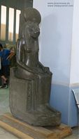 Escultura Diosa Sekhmet Museo de El Cairo fotos im&aacute;genes