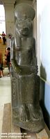 Diosa Sekhmet granito gris Museo de El Cairo fotos im&aacute;genes