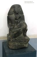 Madre y ni&ntilde;o jerogl&iacute;ficos Museo de El Cairo