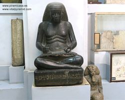 Escriba egipcio Museo de El Cairo fotos im&aacute;genes