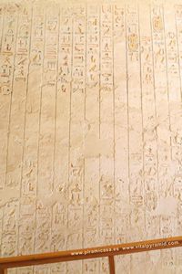 Jerogl&iacute;ficos  cripta del Valle de los Reyea