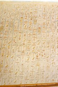 Jerogl&iacute;ficos  cripta del Valle de los Reyea