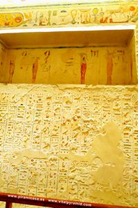 Jerogl&iacute;ficos  cripta del Valle de los Reyea