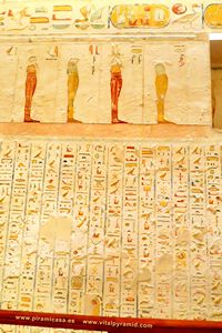 Jerogl&iacute;ficos  cripta del Valle de los Reyea