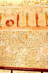 Jerogl&iacute;ficos  cripta del Valle de los Reyea