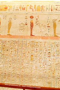 Jerogl&iacute;ficos  cripta del Valle de los Reyea