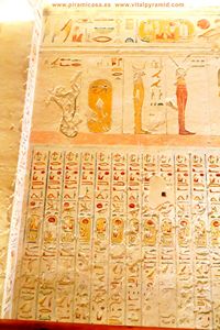 Jerogl&iacute;ficos  cripta del Valle de los Reyea