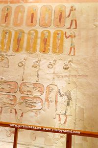 Jerogl&iacute;ficos  cripta del Valle de los Reyea