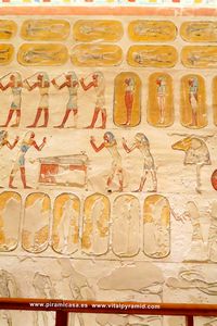 Jerogl&iacute;ficos  cripta del Valle de los Reyea