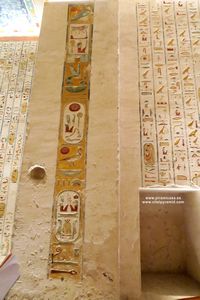 Jerogl&iacute;ficos  cripta del Valle de los Reyea