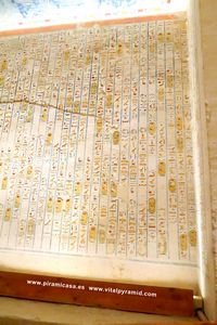 Jerogl&iacute;ficos  cripta del Valle de los Reyea