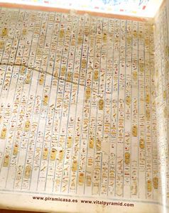 Jerogl&iacute;ficos  cripta del Valle de los Reyea