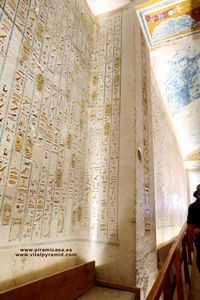 Jerogl&iacute;ficos  cripta del Valle de los Reyea