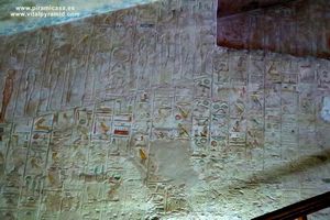 Jerogl&iacute;ficos  cripta del Valle de los Reyea